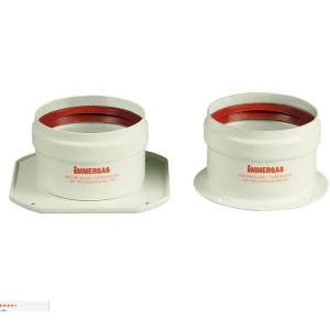 Kit scarico fumi sdoppiato flangiato 80/80