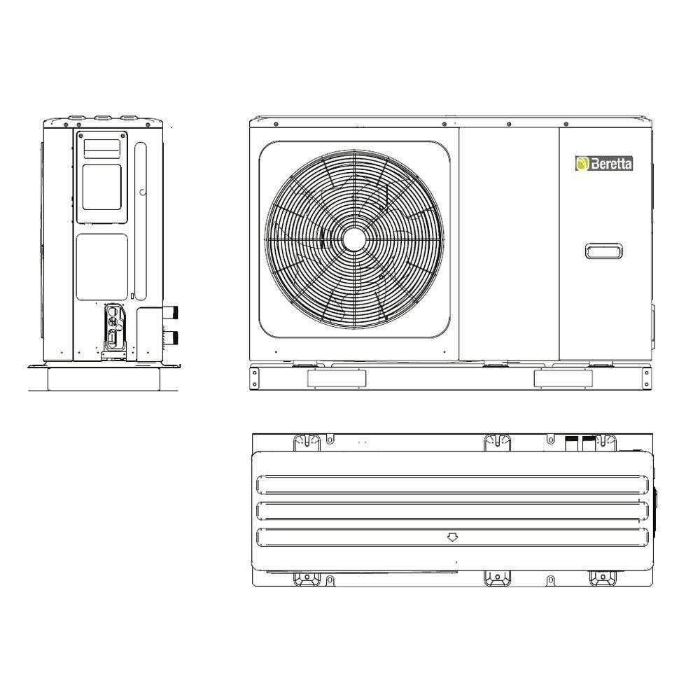 beretta beretta pompa di calore hydro unit m 012 - foto 2